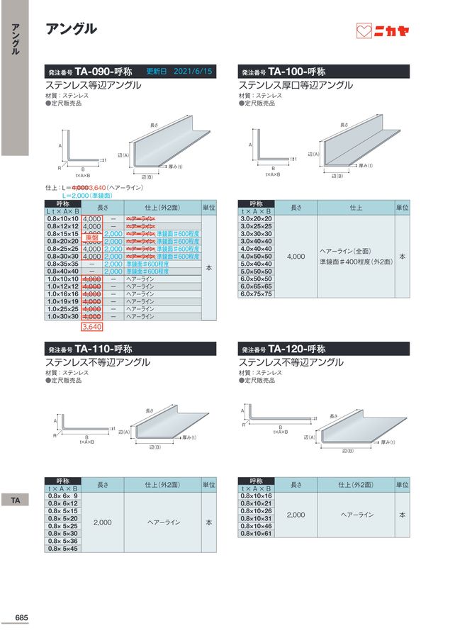 ニカヤ13号カタログ
